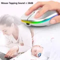 Bluetooth 5.2 Wireless Luminous Mouse Tablet Phone Computer 2.4GHz USB Charging Wireless Mouse 1600DPI Portable Gaming Mouse. 