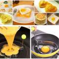【BestGO】Single 1pcs Random Fried Egg Rings Mold Non Stick for Griddle Pan Egg Shaper Pancake Maker with Handle Stainless Steel Egg Form Cooking. 