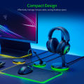 Razer Mouse Bungee V3 Chroma with Razer Chroma RGB Light Strip Spring Arm Weighted Non-slip Base Mouse Cable Organizer. 