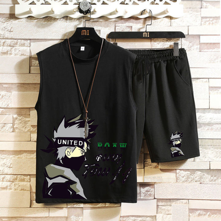 Summer%20New%20Sports%20Vest%20Men's%20Fashion%20Vest%20Outer%20WearinsLoose%20Waistcoat%20Anime%20Print%20SleevelessTT-shirt%20Set%20-%20Image%206