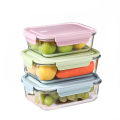 Microwave Safe Glass Containers With Lids Food Storage- (Square). 