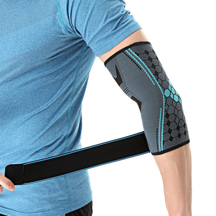 %E3%80%90HOT%E3%80%91%201Pc%20Elbow%20Brace%20Compression%20Sleeve%20Arm%20Support%20Elastic%20Sleeve%20With%20Strap%20For%20Golf,Basketball,Tennis,Workout,Arthritis,Painrelief%20-%20Image%204