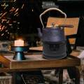 Cast Iron Teapot Warmer Stable Portable Tea Pot Holder for Tea Heating Milk. 