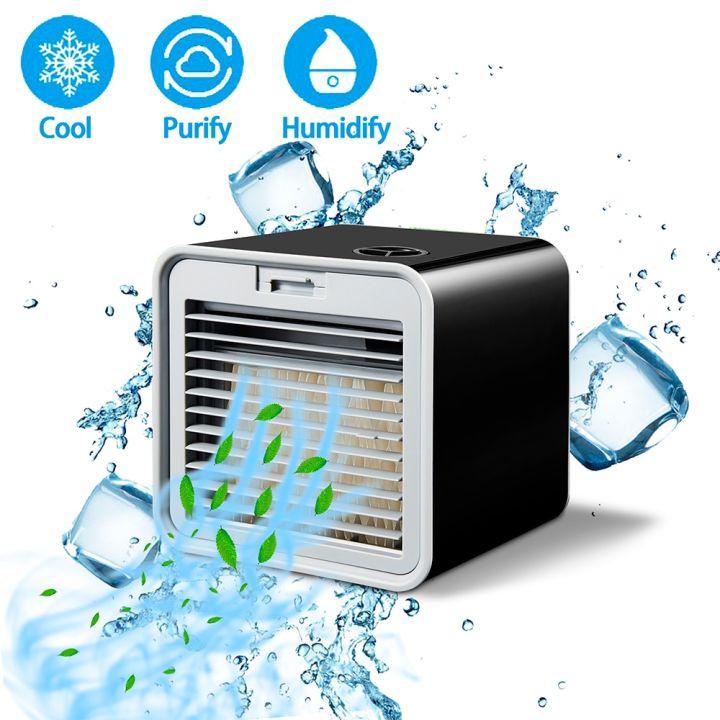 Portable Mini Air Conditioner Fan Personal Space Air Cooler Home Air Conditioning Humidifier USB Air Cooling Fan for Home Office