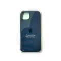 iPhone 14Plus Luxury High Quality Silicon Dark blue Back cover. 