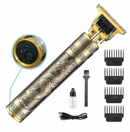 Rechargeable Stainless Vintage T9 Hair Cutting Machine Shaver Trimmer Electric Hair Clipper