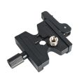 Double Lock Mounting Plate Clamp Quick Release Plate Clamp Adjustable Knob Adapter for Arca Swiss Tripod Ball Head QJ-06. 