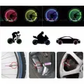 2 PCS Bicycle Valve Light Dust Cup Lights Bike Car Rim Lights Cycle Tyre Light With Batteries Riderz Bicycle Accessories Cycle Parts Equipment. 