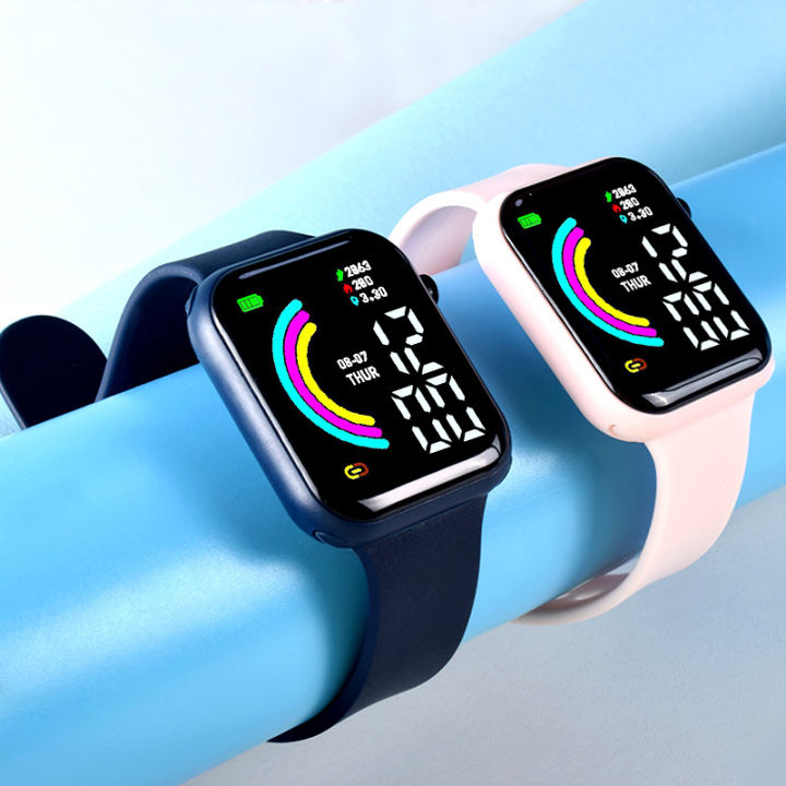 Fashion Sports Digital Watches Men Women Black White Simple Ladies LED Watch Casual Luminous Electronic Mens Watch reloj mujer