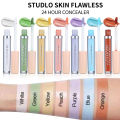 one Productei Blue Purple Green Liquid Concealer Lasting Moisturizing Waterproof Matte Concealer Full Cover Acne Dark Circles Corrector Makeup. 