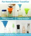 Foldable Funnel Silicone Collapsible Funnel Portable Funnels For Fuel Hopper Collapsible Beer/ Oil Funnels Kitchen Tools. 