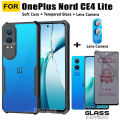 For OnePlus Nord CE4 Lite Phone Case OnePlus Nord CE3 Lite Nord CE 3 Nord CE 3 Anti-peeping Tempered Glass Screen Protector 3 in 1. 