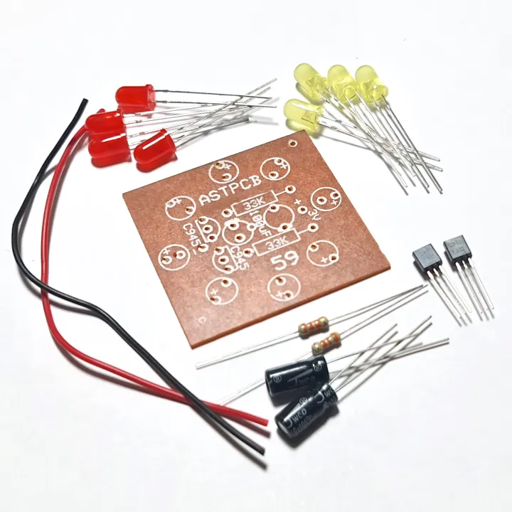 Round%208%20LED%20PCB%20with%20Parts%20DIY%20Circuit%20Decoration%20Hobby%20Electronics%20-%20Image%203