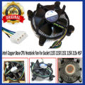 Intel Core i3 i5 i7 Socket 1151 1150 1155 1156 4-Pin Connector CPU Cooler with Copper Base and Aluminum Heatsink & Radiator. 