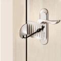 【Miga Plaza】1x5210A Anti Theft Door Lock Metal Travel Tool Safety Latch Punch-free Door Locker Stopper Home Room. 