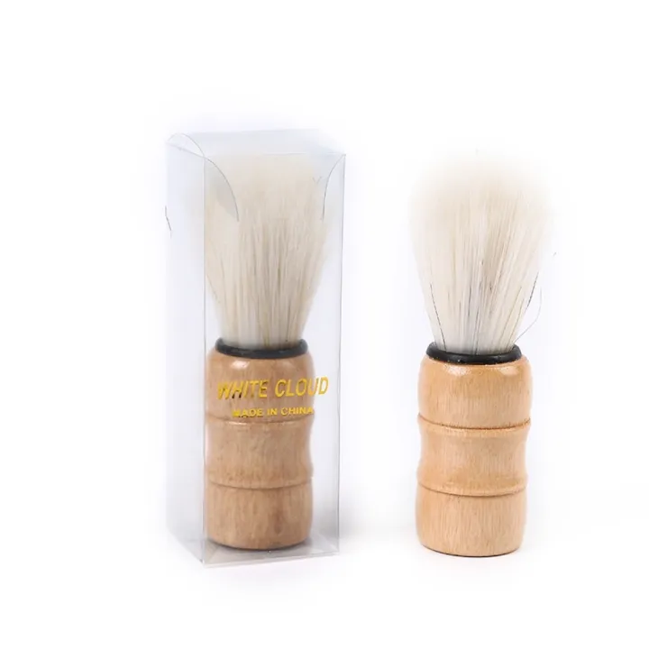Shaving brush made of selected wood Men's cleansing shaving brush beauty brush shaving makeup (1Pcs)