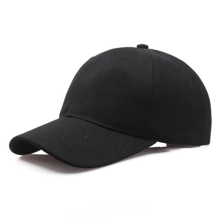 Plain%20White%20Baseball%20Hat%20Men%20Women%20Unisex%20Black%20and%20White%20Plain%20Cap%20Black%20Cap%20-%20Image%203