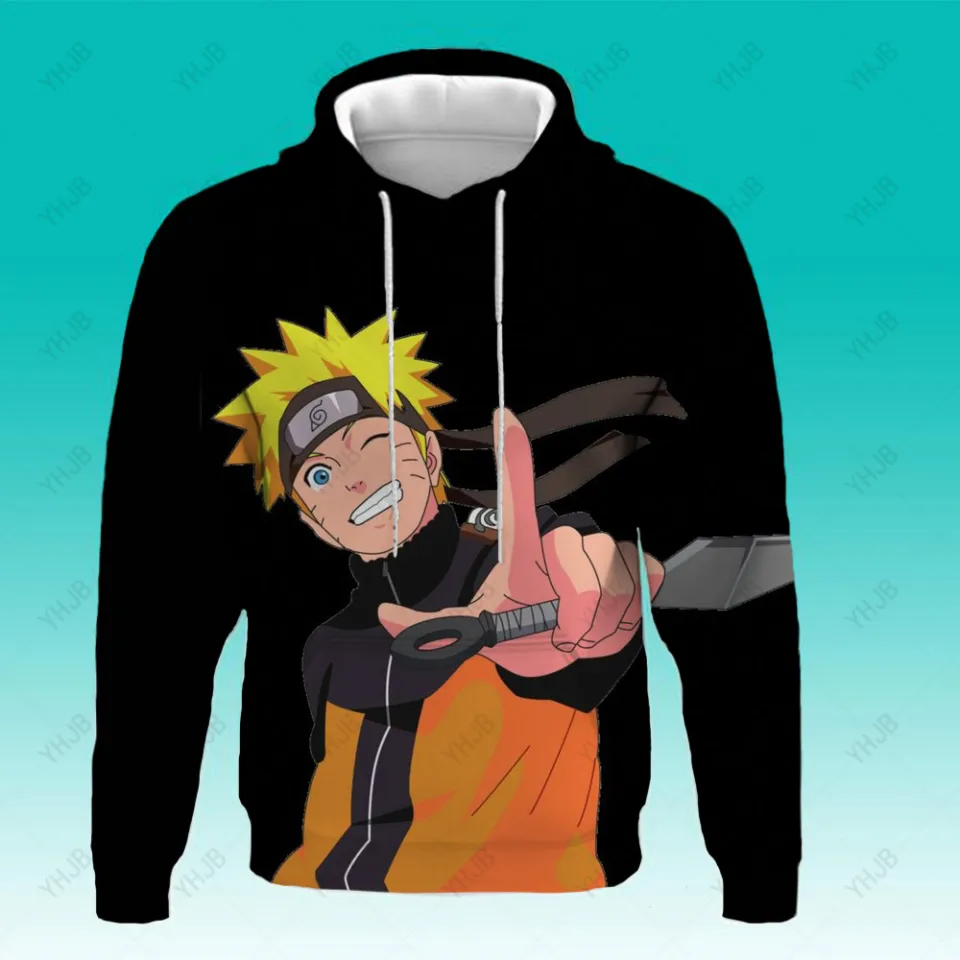 Naruto Hoodies Boys Girls Sweatshirts Kakashi Kids Clothes Long