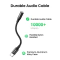 UGREEN 90 Degree Gaming Type C 3.5 Jack Earphone USB C to 3.5mm AUX Headphones Adapter Audio cable For Huawei P40 Mate 30,mate 20, P30, P30 Pro, Nove 7 Pro. 