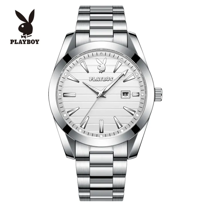 PLAYBOY%20Men's%20Watch%20Waterproof%202023%20Latest%20Luminous%20Quartz%20Movement%20Stainless%20Steel%20Strap%20Calendar%20Casual%20Business%20Style%203301%20-%20Image%208