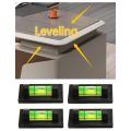 NCANRUI 4Pcs Magnetic for Leveling Phonograph,Camera, Tripod, Machines, Spirit Level Measuring Tools (Magnetic). 