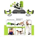 Revoflex Ab Wheel Home Gym - Green Ab Wheel Roller Sport Bodybuilding Revoflex Xtreme Dobule Wheels AB Roller Pull Rope Abdominal Trainer Gym Equipment Abs Trainer. 