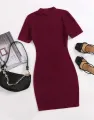 Short Sleeve Bodycon Short Dress. 