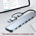 USB 3.0 5/8 Port Hub OTG Adapter 5Gpbs High Speed USB 3.0 2.0 Splitter 3.5 Audio for Xiaomi Macbook Pro Air Computer Accessories. 