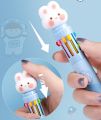RHS Online 10 Colors Cartoon Ball Pen Art Marker Colorful Ballpoint Pens Diary Journal Drawing Pens. 