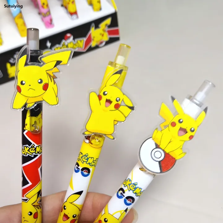 Sutuiying%206pcs%20Anime%20Pokemon%20Pikachu%20Press%20Gel%20Pens%20For%20Writing%20Cute%200.5mm%20Black%20Ink%20Neutral%20Pen%20Promotional%20Gift%20Office%20School%20Supplies%20-%20Image%204
