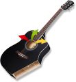 41'' Jumbo Size Cutaway Hand made Acoustic Box Guitar with Bag, pick, Alen Key Proffessional guitar for adults beginners. 