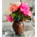Coconut Shell Flower Vas High Quality Natural Handmade Product Polkatu Mal Pochchiya පොල්කටු මල් පෝච්චිය. 