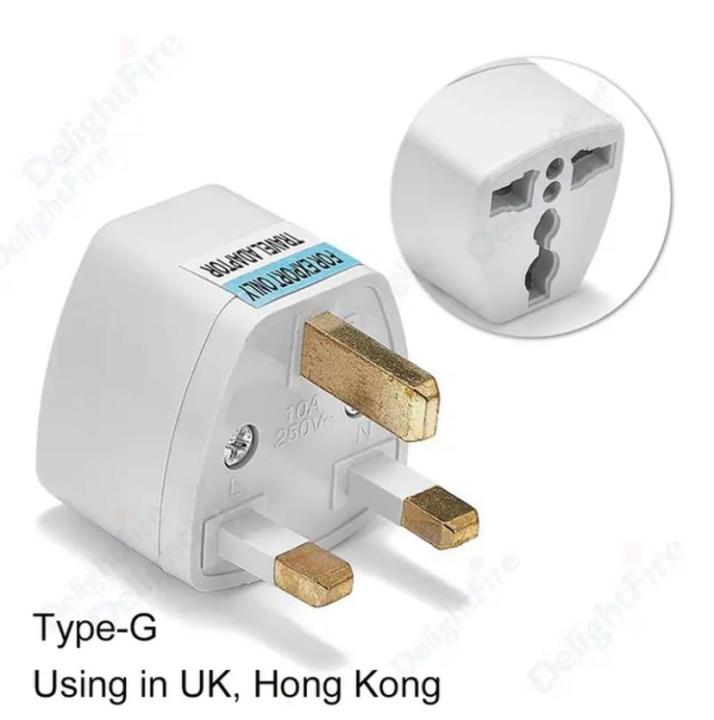 Universal Socket Adapter EU US UK AU CN To UK Plug Travel Converter