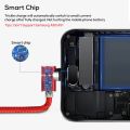 TOPK AM30 Magnetic Charging Cable ,90 Degree LED Cable for Micro USB W3001 W1209 Cooling Fan 12V. 