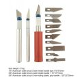 High Quality Pen Knife with 5 Interchangeable Sharp Blades  for Carving and Mat Cutting as a Mobile Phone PCB DIY Repair crafting knife sticker cutter paper cutter.  For precision cutting art and Tools. 