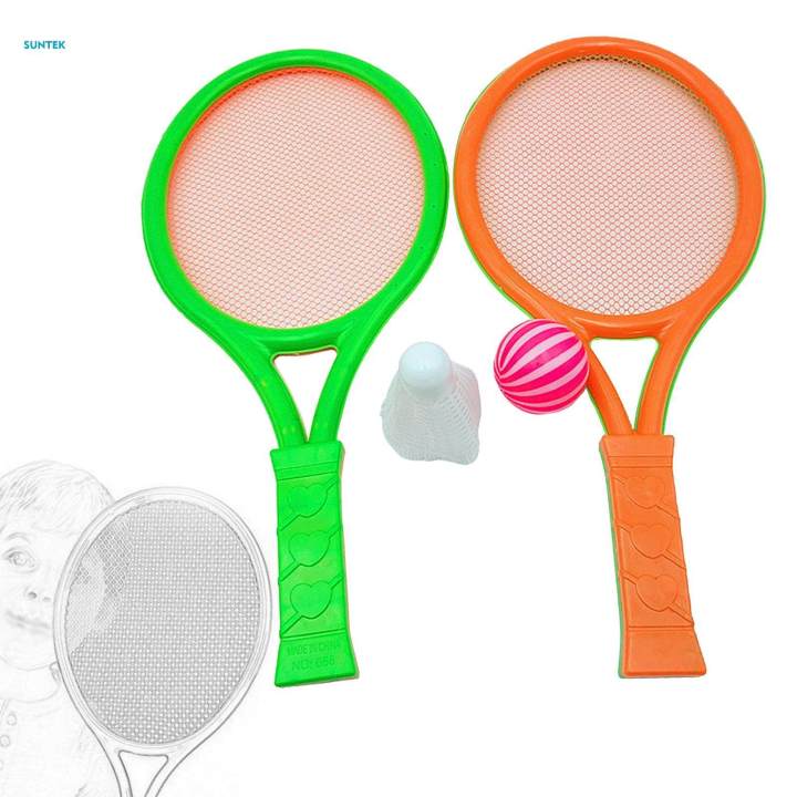 Children's Badminton Tennis Set, Tennis Racket for Kid, with Tennis Ball and Shuttlecock Badminton Racket for Indoor Outdoor