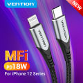 NEW Vention MFi USB C Cable for iPhone 12 Mini 11 Pro Max Fast Charging PD 18W Cable USB Type C Cable Cord for Macbook Pro. 