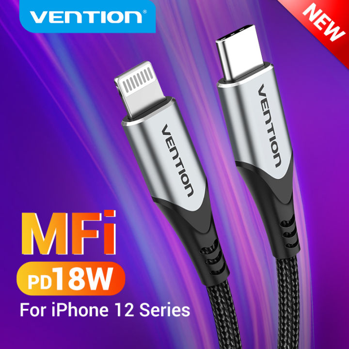NEW%20Vention%20MFi%20USB%20C%20Cable%20for%20iPhone%2012%20Mini%2011%20Pro%20Max%20Fast%20Charging%20PD%2018W%20Cable%20USB%20Type%20C%20Cable%20Cord%20for%20Macbook%20Pro%20-%20Image%202