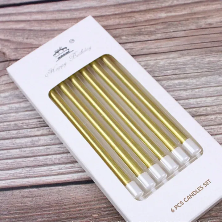 6Pcs%20PENCIL%20CANDLES%20for%20birthday%20party%20celebration%20decoration%20cake%20topper%20/%20birthday%20candles%20-%20Image%202