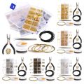 1040pcs/Box Alloy Accessories Kits Jewelry Findings Set Jewelry Making Tools Jump Rings Earring Hook Jewelry Making Supplies Kit. 