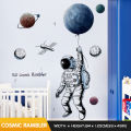 Space Theme Astronaut Wall Sticker Dormitory Living Room Wall Decor Self-adhesive Bedroom 3d Kids Room Decoration Home Decor. 