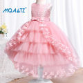 MQATZ New High Quality Baby Lace Princess Dress For Girl Elegant Birthday Party Trailing christmas Clothes 3-12 Years T5399. 