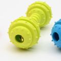 Rubber Bone Shaped Dog Toy Molar Bite Resistant Chew Toy for Small Pet Puppy Outdoor Training Pet Supplies Toys. 