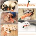Benepaw Cotton Dog Rope Toy Eco-friendly Carrot-shaped Puppy Teething Toys For Boredom Training Indoor/Outdoor Pet Chew. 