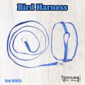Adjustable Bird Harness With Leash Parrot Harness Pigeon Harness 145cm Length Leash. 
