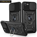 Lereach For iPhone 7 / 8 / SE Armor Phone Case Camera Armor Protection TPU+PC Hard Ring Car Ring Bracket Shockproof Back Cover. 