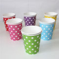 10 Pcs Polka Dots Paper Cups - Disposable Party Paper Cups for Birthday, Wedding Parties. 