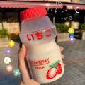 tumbler water bottle aquaflask tumbler 480ml Plastic Water Bottle Cute Tour Drinking Bottles Shaker Yakult Shape Kawaii Milk Carton Glass Water Bottles For Girl Bidon. 