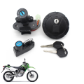 Motorcycle Ignition Key Switch Fuel Gas Cap Seat Lock Kit Accessories for Kawasaki KLX KL 250 KMX125 KMX250 KLR250 KLR650 KLX250. 