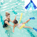Swim Training Fins Silicone Professional Scuba Diving Fins Short Men women Snorkel Swimming Fins Kids Flippers Equipment Set. 